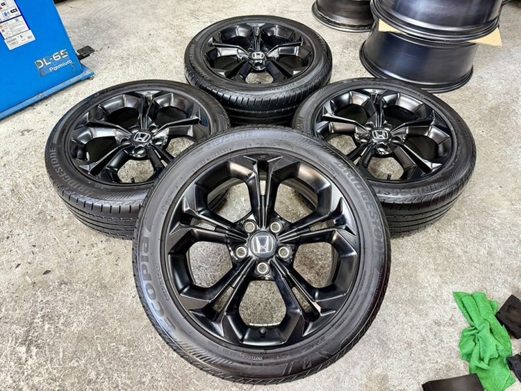 ล้อแม็ก HONDA CIVIC RS ขอบ 17” สีเดิมโรงงานยาง BRIDGESTONE 215-50R17 ปลายปี 24 ดอกยางสวยพร้อมใช้งาน รูปที่ 2