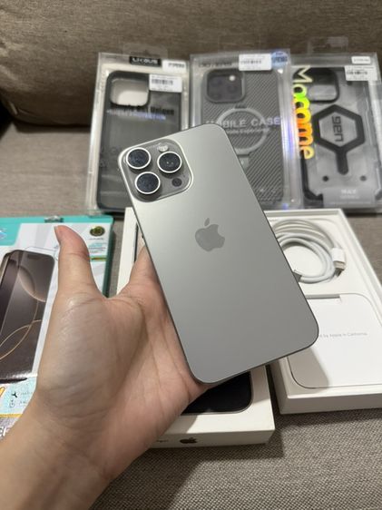 512 GB iPhone 15 Pro Max 512GB เครื่องศูนย์ไทย สี Natural Titanium สภาพดี มีกล่องครบ ไม่เคยซ่อม ไม่เคยแกะ เครื่องเดิมๆ