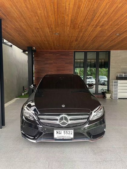 Mercedes-Benz C-Class 2018 C350 Sedan ปลั๊กอินไฮบริด (PHEV) ไม่ติดแก๊ส เกียร์อัตโนมัติ ดำ รูปที่ 2