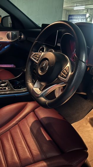 Mercedes-Benz C-Class 2018 C350 Sedan ปลั๊กอินไฮบริด (PHEV) ไม่ติดแก๊ส เกียร์อัตโนมัติ ดำ รูปที่ 3