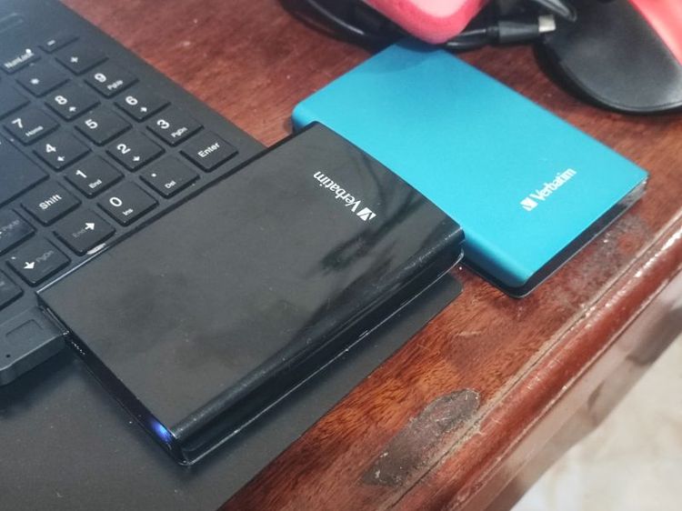 ที่เก็บข้อมูลและเมมโมรี่การ์ด ฮาร์ดดิสพกพา 2.5 นิ้ว verbatim 1TB
