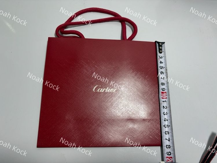 ถุงกระดาษแบรนด์ Cartier ของแท้ ขนาด 20x18 ซม. ของใหม่ (ขั้นต่ำ 10 ใบ)  Authentic Cartier Paper Bag / Shopping Bag รูปที่ 2
