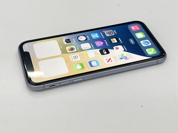 Iphone 11 64 GB LL ม่วง สภาพสวย สแกนได้ แบต 75 ใช้งานได้ดี ราคาถูกใจ รูปที่ 8