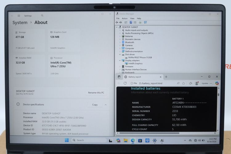 DELL PRO 14 Core Ultra 7 255U RAM32.512GB รูปที่ 2