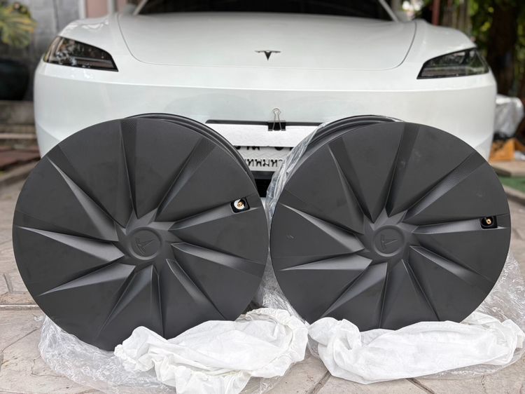 ล้อเหล็ก 18" กระทะล้อ TESLA M 3 ขอบ 18 , 5 รู 114 ฝากครอบล้อ