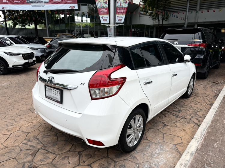 Toyota Yaris 2014 1.2 G Sedan เบนซิน ไม่ติดแก๊ส เกียร์อัตโนมัติ ขาว รูปที่ 4
