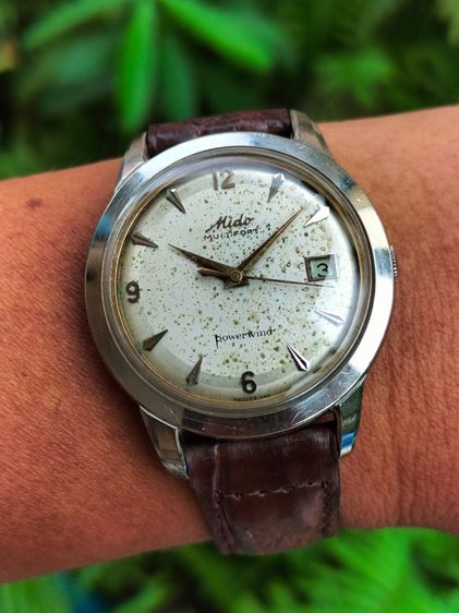 MIDO MULTIFORT POWERWIND 17J 917PC.SUPER AUTOMATIC 1965's.เรือนสแตนเลส หน้าเฟดเก่าเดิม คลาสสิคมาก ขนาด 39มม.ผู้ชายไซส์ รูปที่ 3