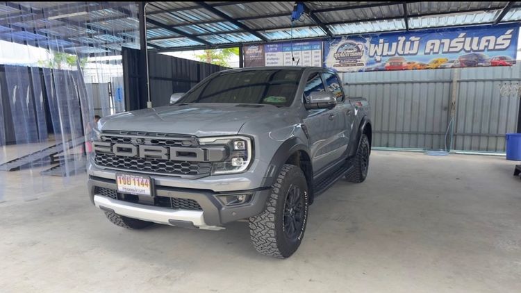Ford Ranger 2022 Raptor 3.0 4WD Pickup เบนซิน เกียร์อัตโนมัติ เทา รูปที่ 2