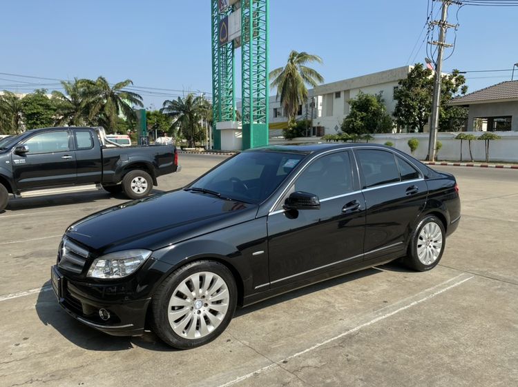 Mercedes-Benz C-Class 2009 C200 Kompressor Sedan เบนซิน เกียร์อัตโนมัติ ดำ รูปที่ 4