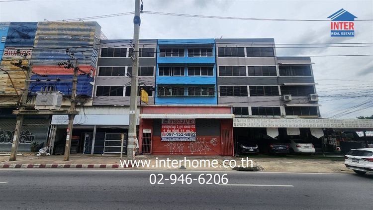 อาคารพาณิชย์ 4 ชั้น 41 ตร.ว. อาคารพาณิชย์ ใกล้เดอะริชพลาซ่า ซอยเอกชัย102-2 ถนนเอกชัย ถนนกาญจนาภิเษก เขตบางขุนเทียน กรุงเทพมหานคร