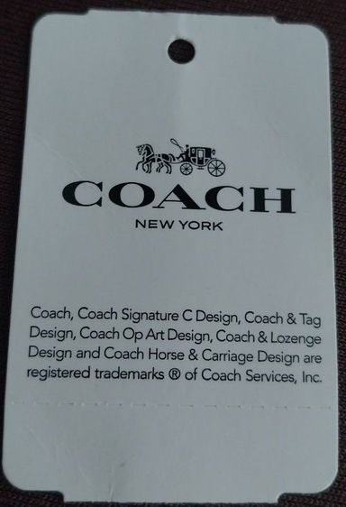 กระเป๋า Coach 2 way hand and shoulder Bag. Pvc Leather. สภาพ มือสอง ซื้อมาจาก USA ของแท้แน่นอน รูปที่ 13