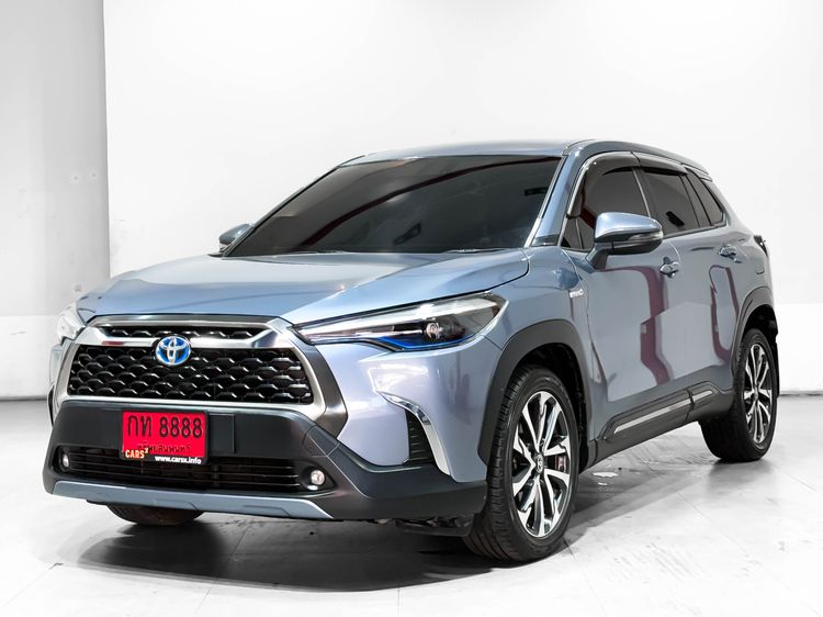 Toyota Corolla Cross 2020 1.8 Hybrid Premium Sedan ไฮบริด ไม่ติดแก๊ส เกียร์อัตโนมัติ เทา รูปที่ 3