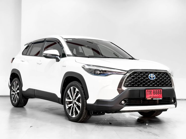 Toyota Corolla Cross 2021 1.8 Hybrid Premium Sedan Hybrid (Diesel) ไม่ติดแก๊ส เกียร์อัตโนมัติ ขาว