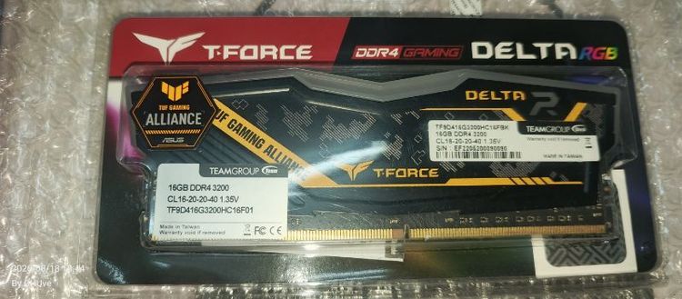 ซอฟแวร์ T-Force Delta RGB TUF Gaming Alliance 16GB