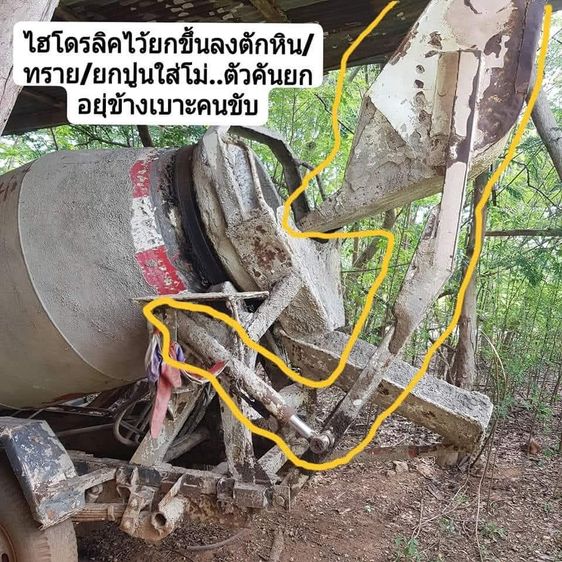 รถโม่ 4ล้อกลาง พร้อมบุ๋งกี๋ไฮโดรลิคตักหินทราย รูปที่ 5