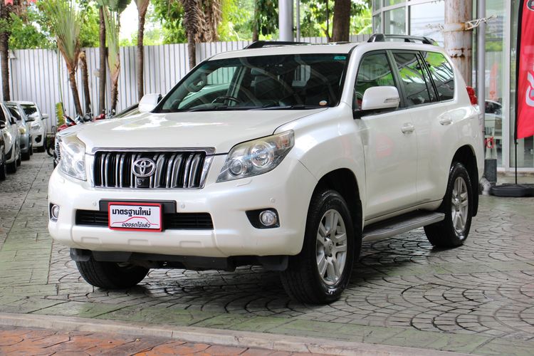 Toyota Land Cruiser Prado 2012 3.0 D4D 4WD Utility-car ดีเซล ไม่ติดแก๊ส เกียร์อัตโนมัติ ขาว รูปที่ 3