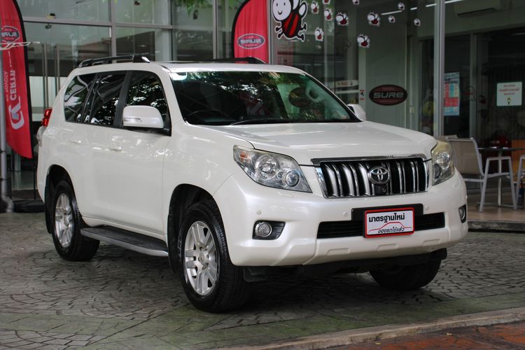 Toyota Land Cruiser Prado 2012 3.0 D4D 4WD Utility-car ดีเซล ไม่ติดแก๊ส เกียร์อัตโนมัติ ขาว