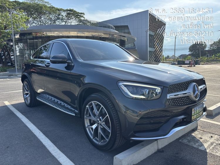 Mercedes-Benz GLC-Class 2021 GLC300e Utility-car ปลั๊กอินไฮบริด (PHEV) เกียร์อัตโนมัติ เทา รูปที่ 3