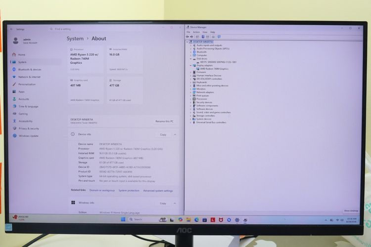 PC LENOVO IDEACENTRE Ryzen 5 220 RAM16.512GB รูปที่ 3