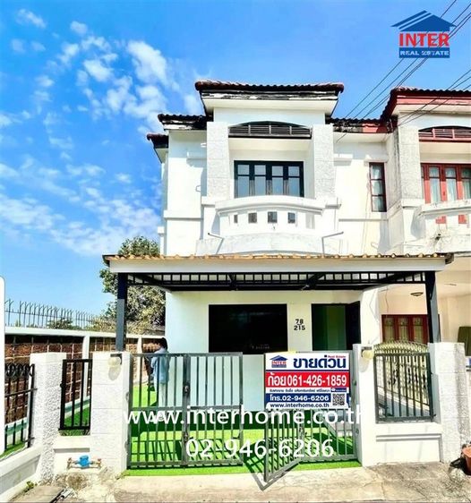 ทาวน์เฮ้าส์ 2 ชั้น 35 ตร.ว. หมู่บ้านบุศรินทร์ สายไหม ซอยพหลโยธิน54-1 แยก4-47 ถนนพหลโยธิน ถนนสายไหม เขตสายไหม กรุงเทพมหานคร