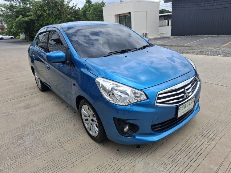 รถ Mitsubishi Attrage 1.2 GLS สี ฟ้า