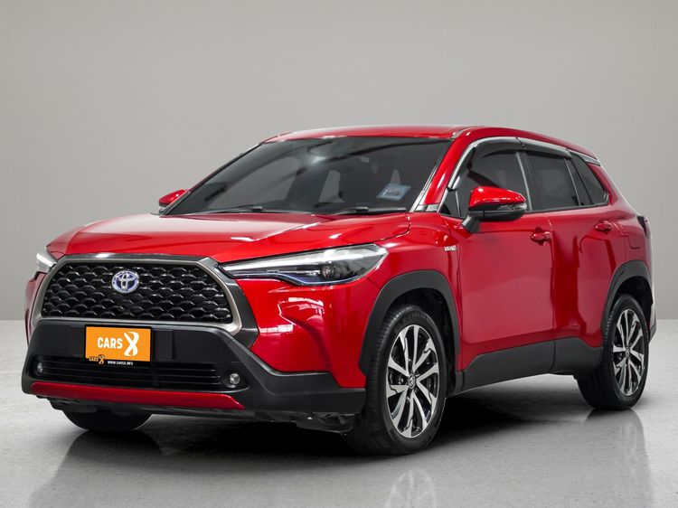 Toyota Corolla Cross 2021 1.8 Hybrid Premium Sedan ไฮบริด ไม่ติดแก๊ส เกียร์อัตโนมัติ แดง