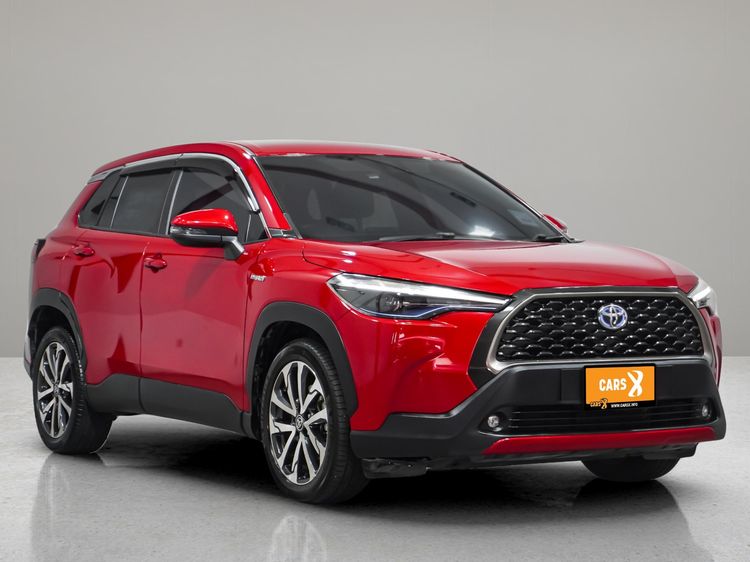 Toyota Corolla Cross 2021 1.8 Hybrid Premium Sedan ไฮบริด ไม่ติดแก๊ส เกียร์อัตโนมัติ แดง รูปที่ 3