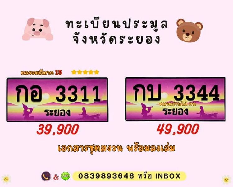 ป้ายทะเบียนประมูล