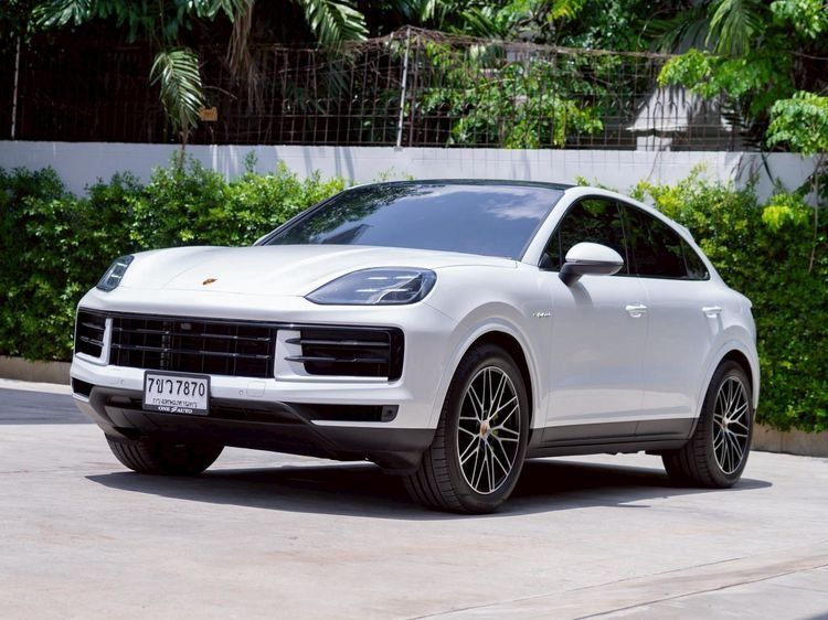 Porsche Cayenne 2023 3.0 E-Hybrid Coupé 4WD Utility-car ปลั๊กอินไฮบริด (PHEV) เกียร์อัตโนมัติ ขาว รูปที่ 2