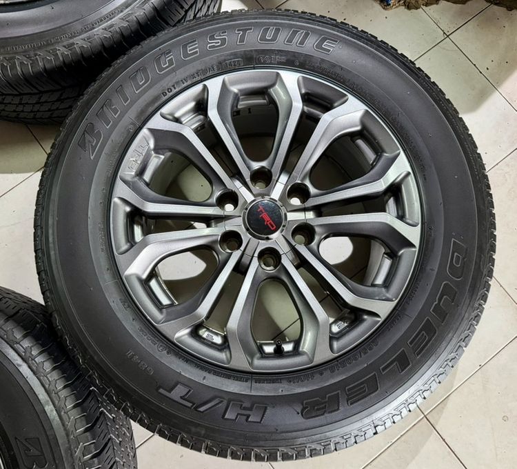 ล้อแท้TRD 18x8 พร้อมยาง BRIDGESTONE 265 60 18 ปี24 สวยงาม รูปที่ 7