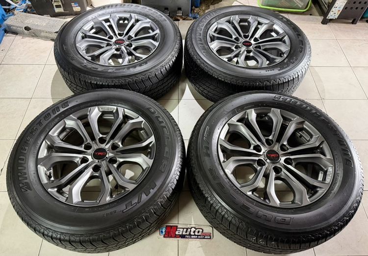 ล้อแท้TRD 18x8 พร้อมยาง BRIDGESTONE 265 60 18 ปี24 สวยงาม