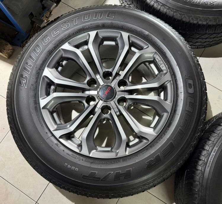 ล้อแท้TRD 18x8 พร้อมยาง BRIDGESTONE 265 60 18 ปี24 สวยงาม รูปที่ 5