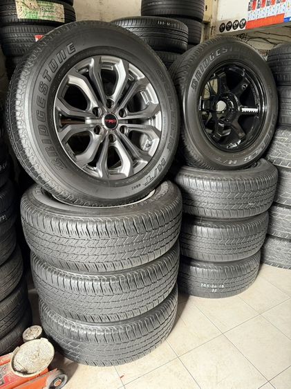 ล้อแท้TRD 18x8 พร้อมยาง BRIDGESTONE 265 60 18 ปี24 สวยงาม รูปที่ 9