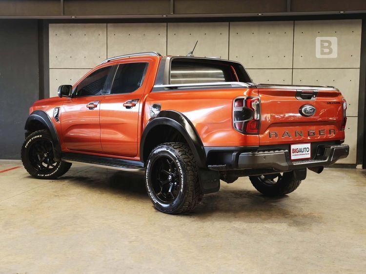 Ford Ranger 2023 2.0 Bi-Turbo Hi-Rider Wildtrak Pickup ดีเซล เกียร์อัตโนมัติ ส้ม รูปที่ 3