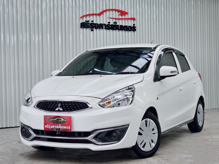 รถ Mitsubishi Mirage 1.2 GLX สี ขาว