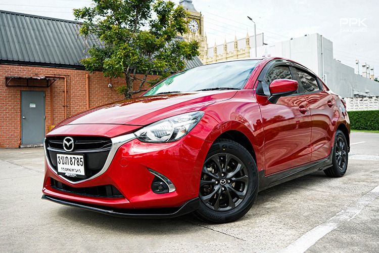 Mazda Mazda 2 2016 1.3 Standard Sedan เบนซิน ไม่ติดแก๊ส เกียร์อัตโนมัติ แดง
