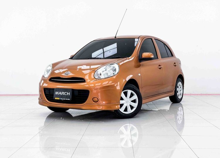 Nissan March 2012 1.2 EL Sedan เบนซิน ไม่ติดแก๊ส เกียร์อัตโนมัติ ส้ม