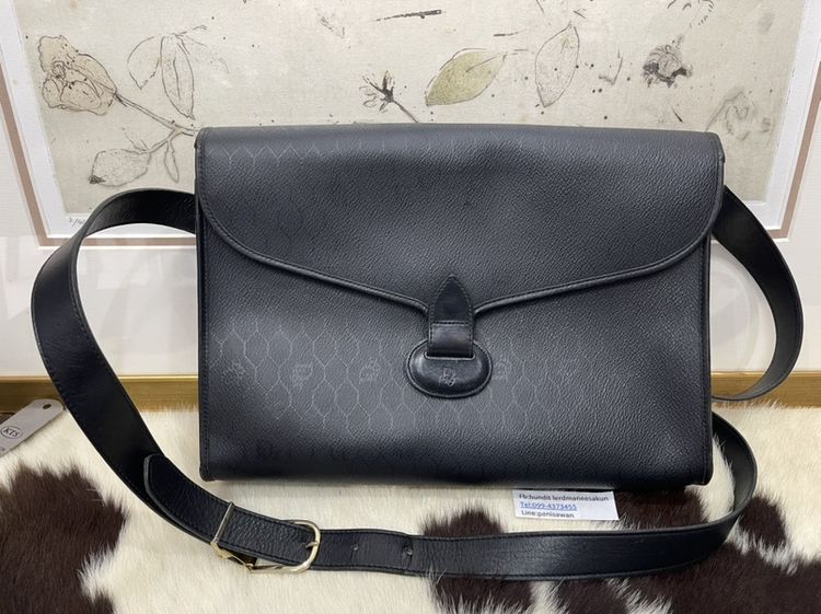 Dior vintage crossbody ของแท้สีดำ สภาพใช้งาน 1850 บาท