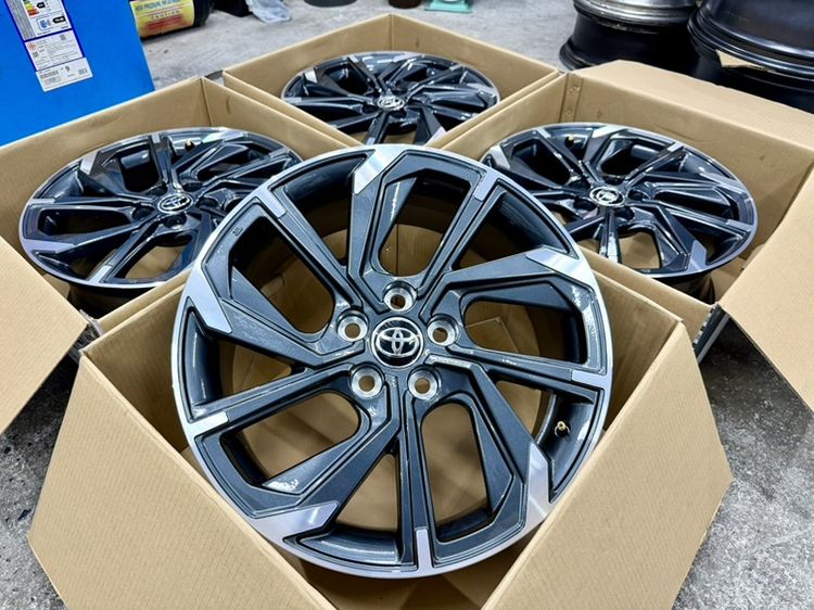 ล้อแม็ก TOYOTA COROLLA CROSS ขอบ 18” 5 รู 114 ถอดป้ายแดง ใส่ CAMRY INNOVA VIGO ได้หมด