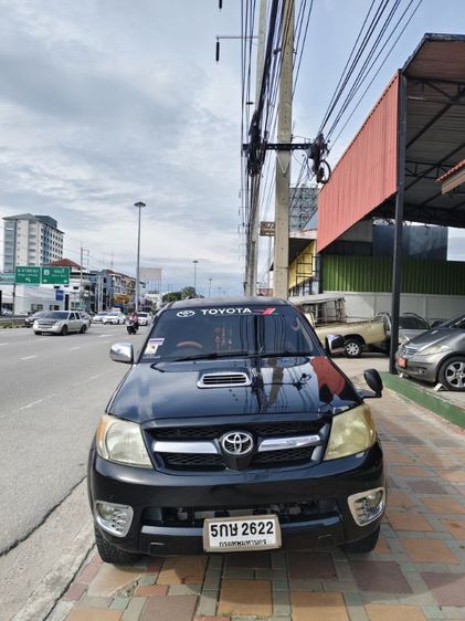 Toyota Hilux Vigo 2006 3.0 Prerunner G Pickup เบนซิน LPG เกียร์อัตโนมัติ ดำ รูปที่ 2