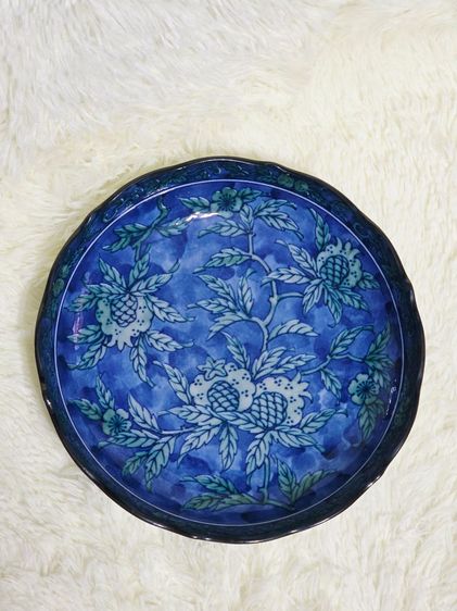 จานดินเผาอาริตะ (Arita Ware) สไตล์เรโทรยุคโชวะ [25.5 cm] รูปที่ 2