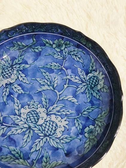 จานดินเผาอาริตะ (Arita Ware) สไตล์เรโทรยุคโชวะ [25.5 cm] รูปที่ 4