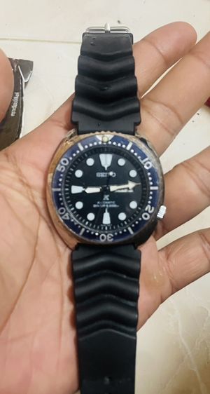 ดำ นาฬิกา Seiko Prospex "Turtle" Automatic