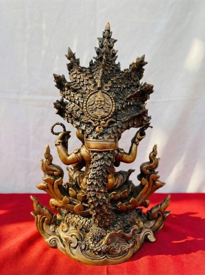 พระพิฆเนศ รุ่นบัลลังก์เศรษฐี พิธี ณ เทวสถานโบสถ์พราหมณ์ กรุงเทพ สูง23นิ้ว เนื้อทองเหลือง รูปที่ 3