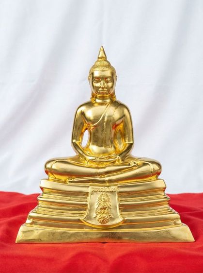 หลวงพ่อโสธร รุ่นฉลองครบ50ปี กาญจนาภิเษก ปี2539 หน้าตัก9นิ้ว เนื้อทองเหลือง ปิดทอง แท้