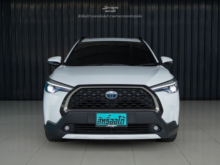 Toyota Corolla Cross 2021 1.8 Hybrid Premium Safety Utility-car ไฮบริด ไม่ติดแก๊ส เกียร์อัตโนมัติ ขาว รูปที่ 2