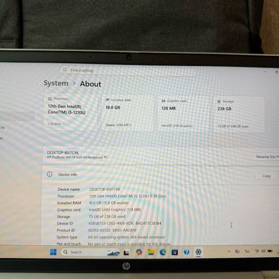 HP ProBook 440 G9 Gen12 RAM 16GB/SSD 256GB รูปที่ 10