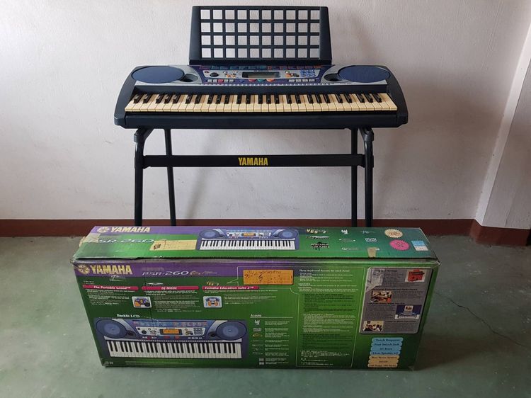 คีย์บอร์ดมาตรฐาน คีย์บอร์ดไฟฟ้า YAMAHA PSR-260 สภาพสวย 