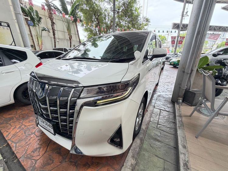 Toyota Alphard 2018 2.5 Hybrid Van ไฮบริด ไม่ติดแก๊ส เกียร์อัตโนมัติ ขาว รูปที่ 3