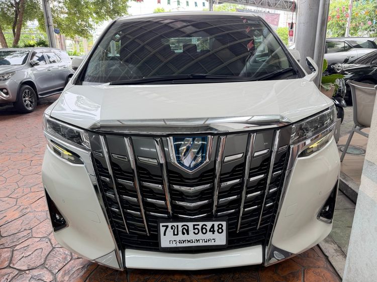Toyota Alphard 2018 2.5 Hybrid Van ไฮบริด ไม่ติดแก๊ส เกียร์อัตโนมัติ ขาว รูปที่ 2